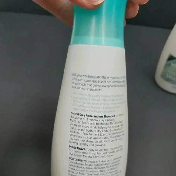 Live Clean Mineral Clay Rebalancing Shampoo 12 fl oz 2 Bottles - Picture 4 of 5